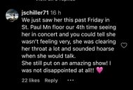 Fans' comments on the singer's Instagram post (Image via Instagram/@pink)